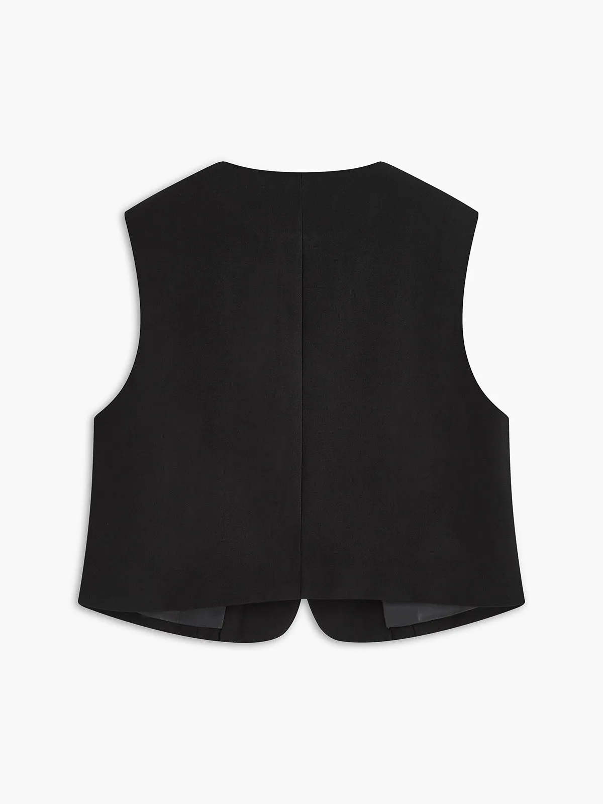 Crew Neck Irregular-Button Vest sold by COMMENSE product image thumbnail 3