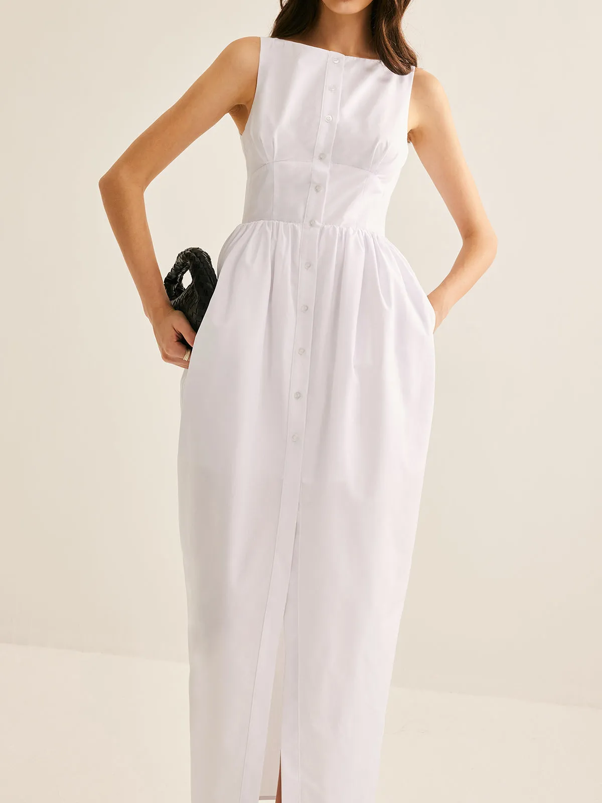 Bud Waist Pockets Tank Dress sold by COMMENSE product image thumbnail 4