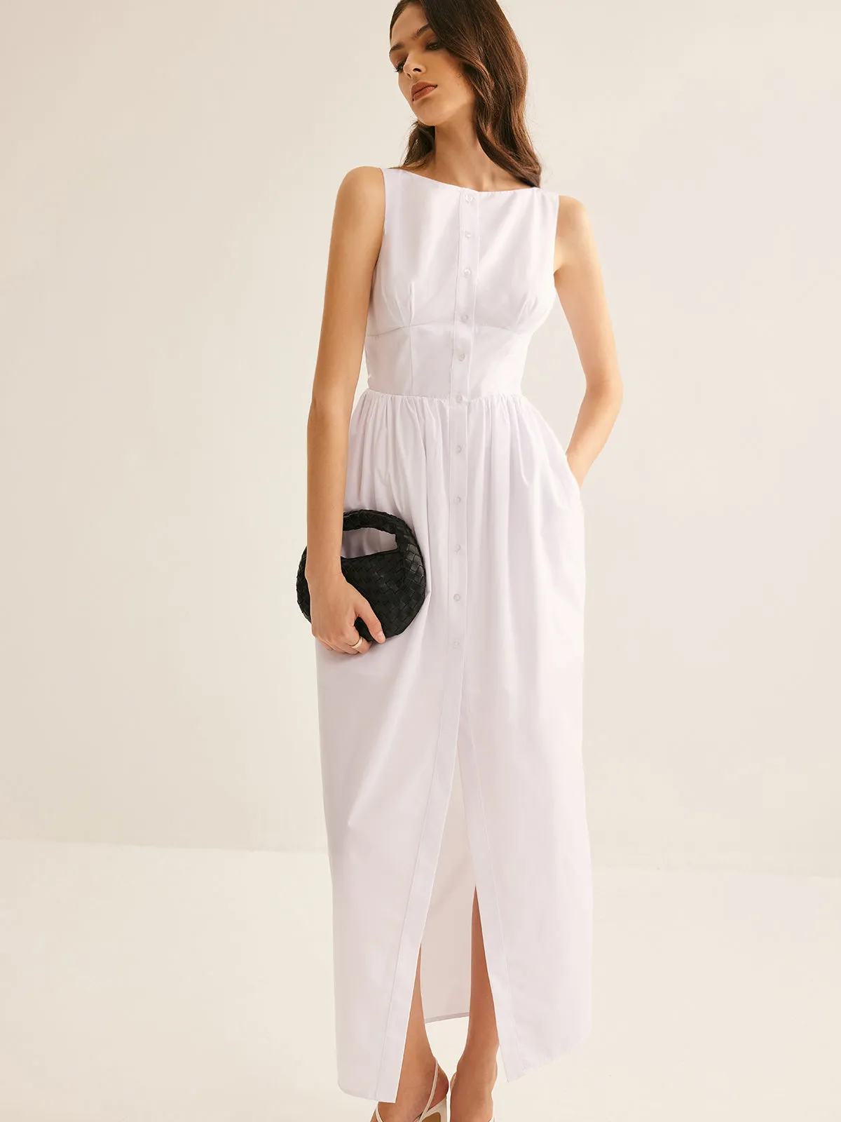 Bud Waist Pockets Tank Dress sold by COMMENSE product image thumbnail 2
