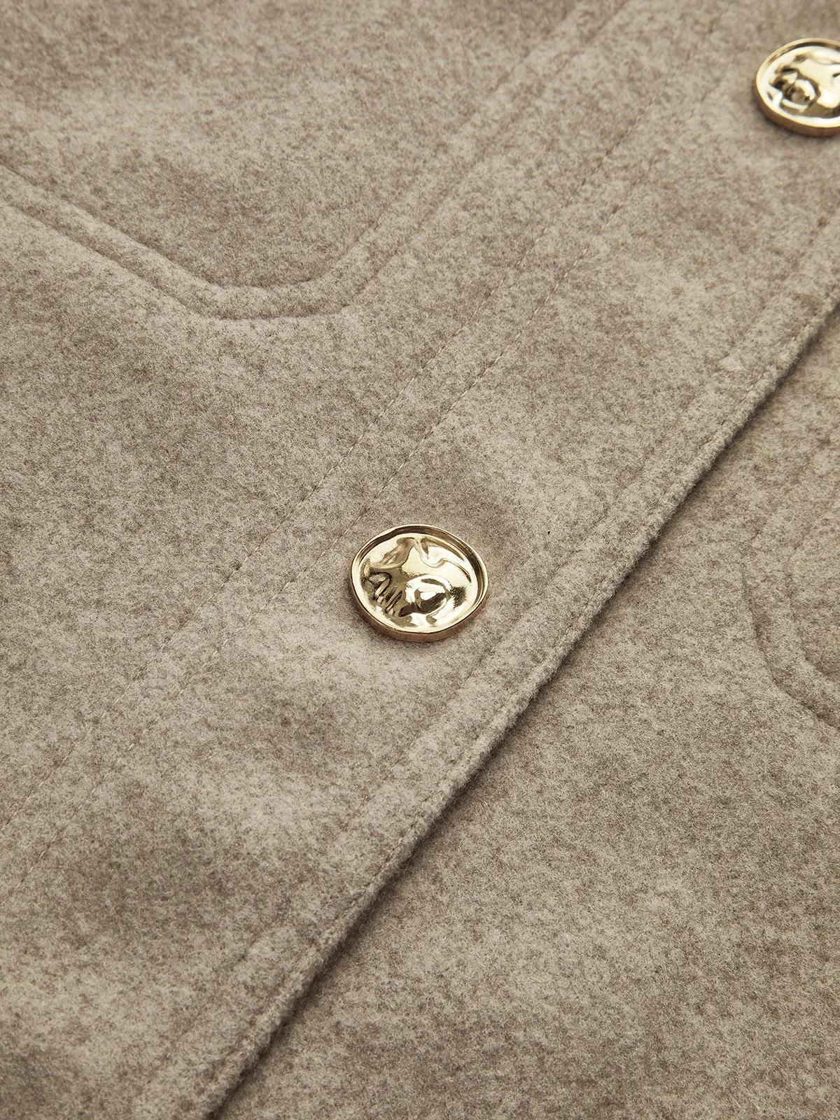 Pockets Button Down Jacket sold by COMMENSE product image thumbnail 4