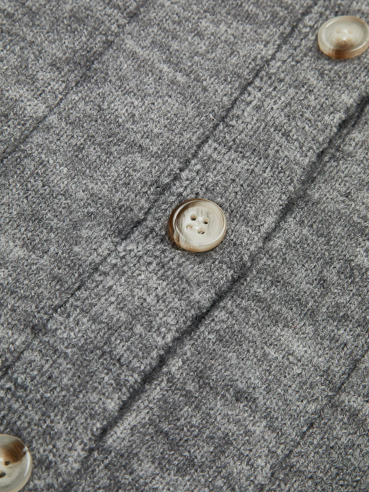 Crew Neck Button Soft Cardigan sold by COMMENSE product image thumbnail 3