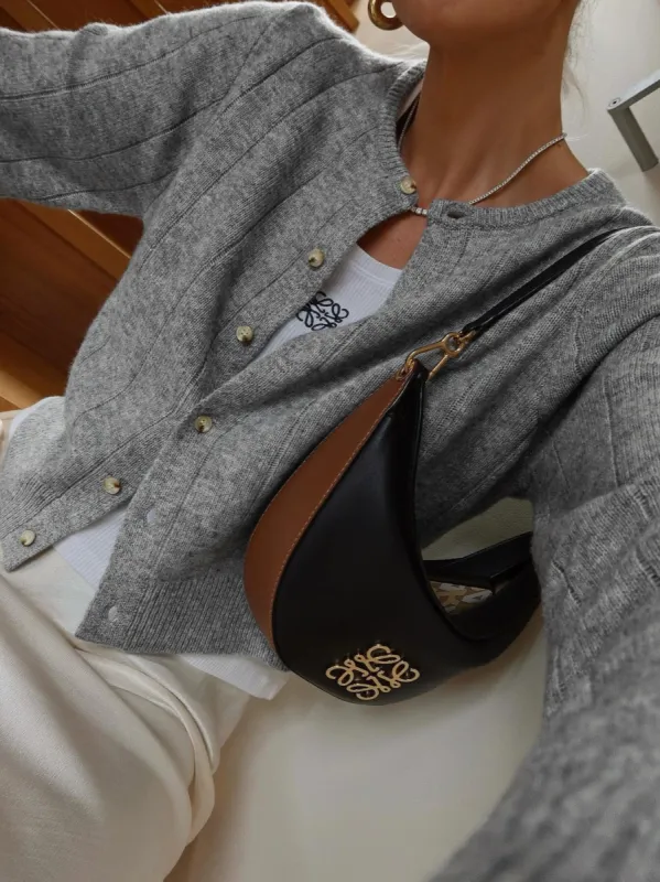 Crew Neck Button Soft Cardigan sold by COMMENSE