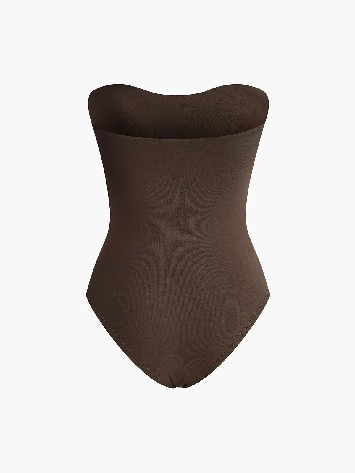 Sweetheart Pleated Strapless Bodysuit sold by COMMENSE product image thumbnail 3