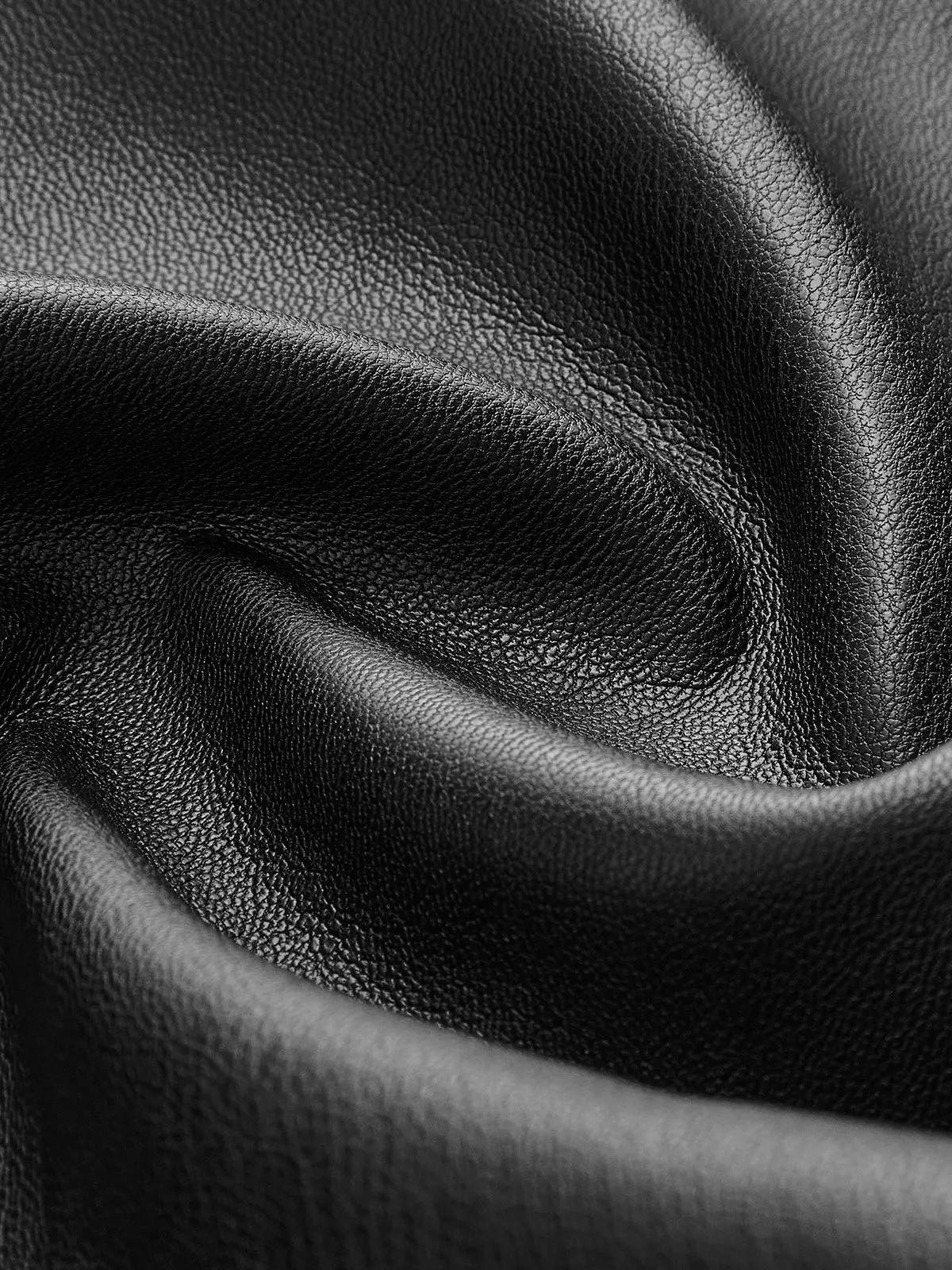 Zipper Belted Faux Leather Jacket sold by COMMENSE product image thumbnail 4