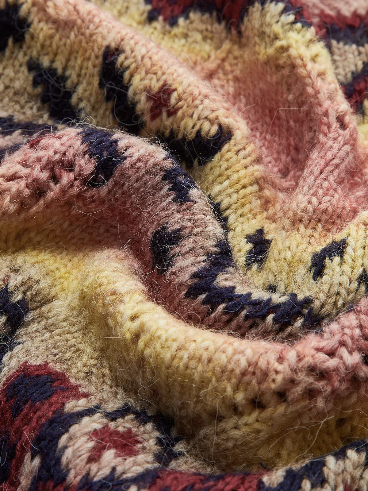 Boheme Printed V-Neck Breasted Cardigan sold by COMMENSE product image thumbnail 4