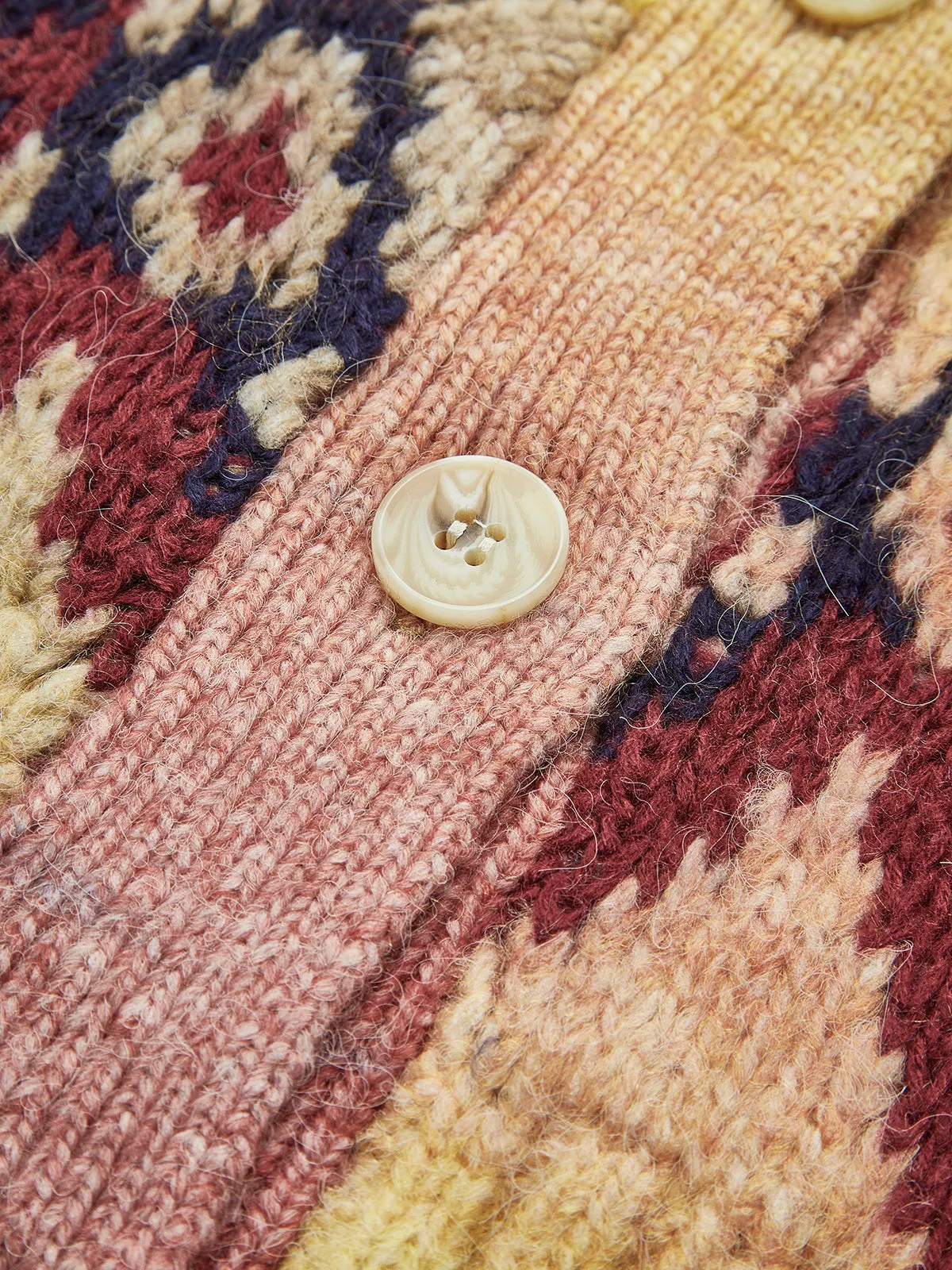 Boheme Printed V-Neck Breasted Cardigan sold by COMMENSE product image thumbnail 3