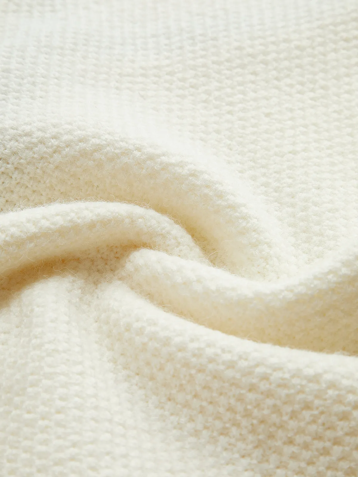 Contrast Wave Trim Breasted Sweater Vest sold by COMMENSE product image thumbnail 4