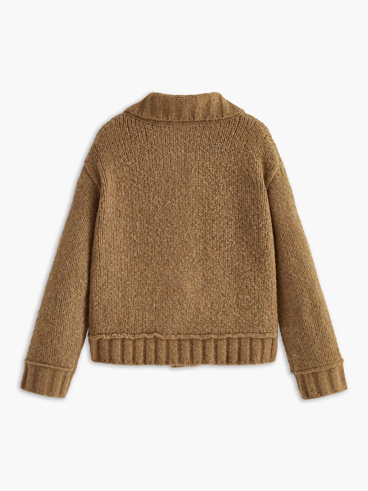 Soft-Buckle Lapel Cardigan sold by COMMENSE product image thumbnail 4