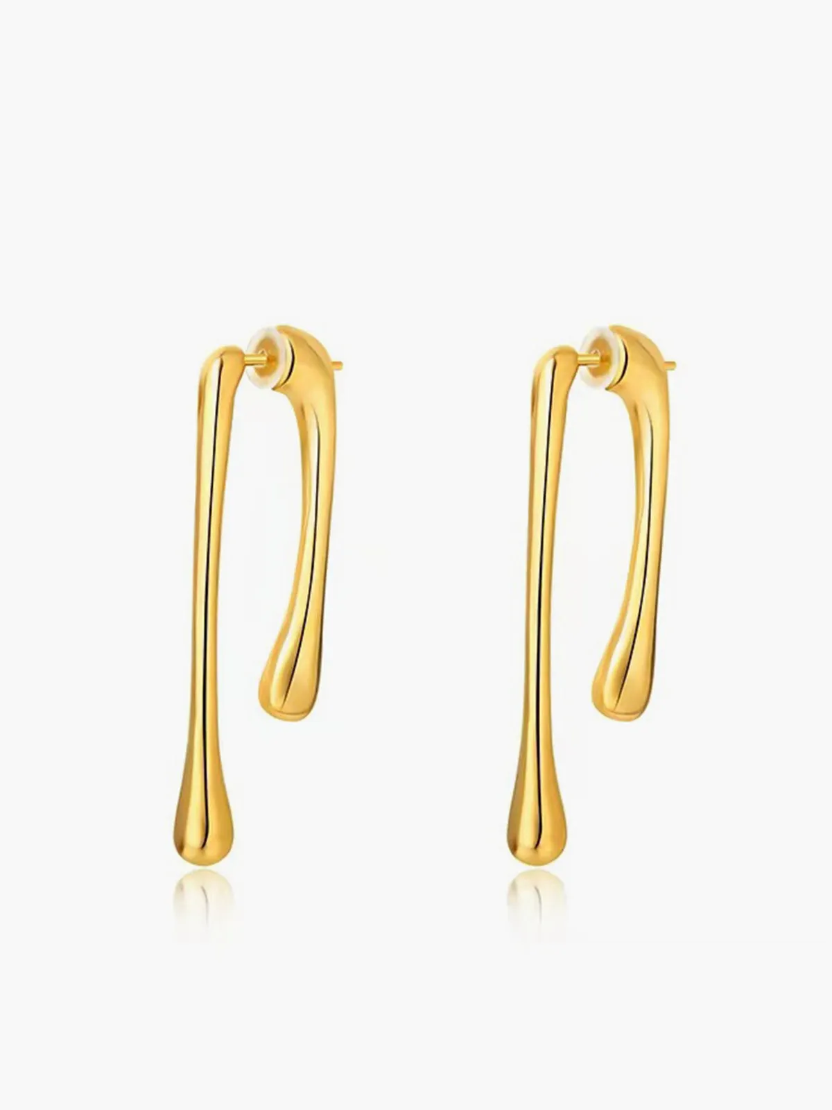 Asymmetrical Tear Drop Earrings sold by COMMENSE product image thumbnail 3