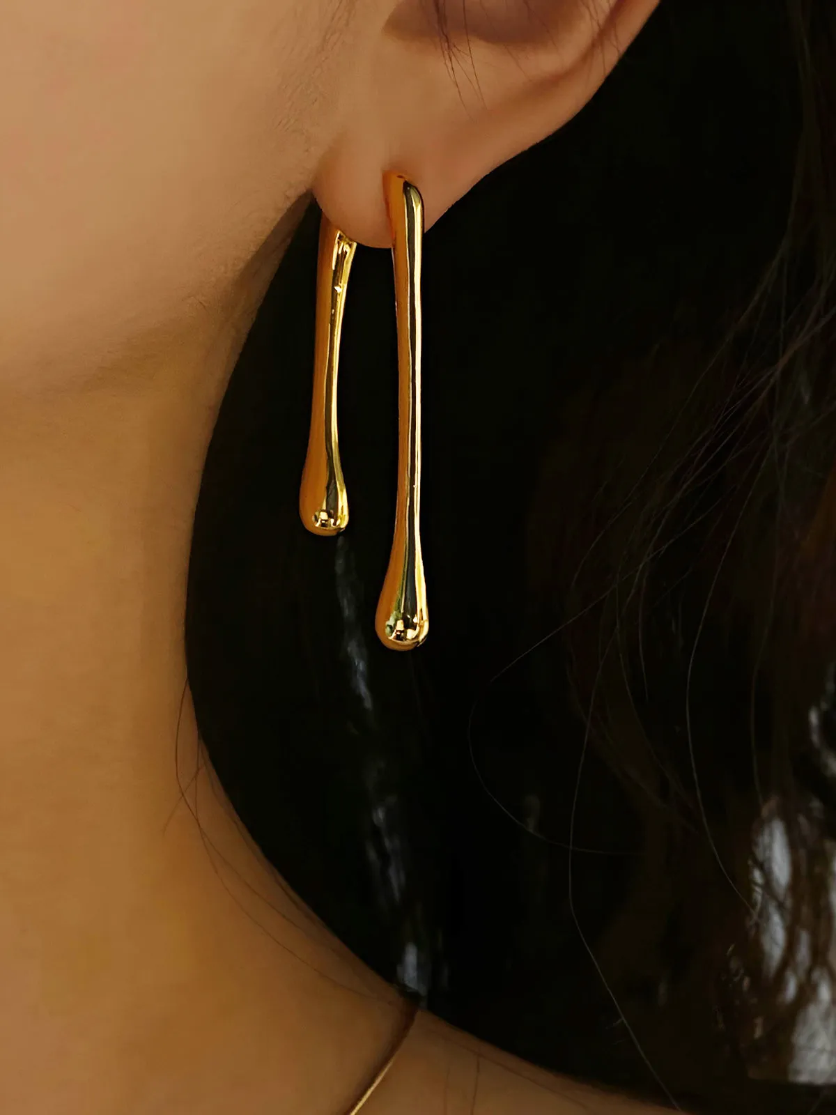 Asymmetrical Tear Drop Earrings sold by COMMENSE