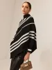 Mock Neck Contrast Binding Sweater sold by COMMENSE