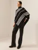 Mock Neck Contrast Binding Sweater sold by COMMENSE