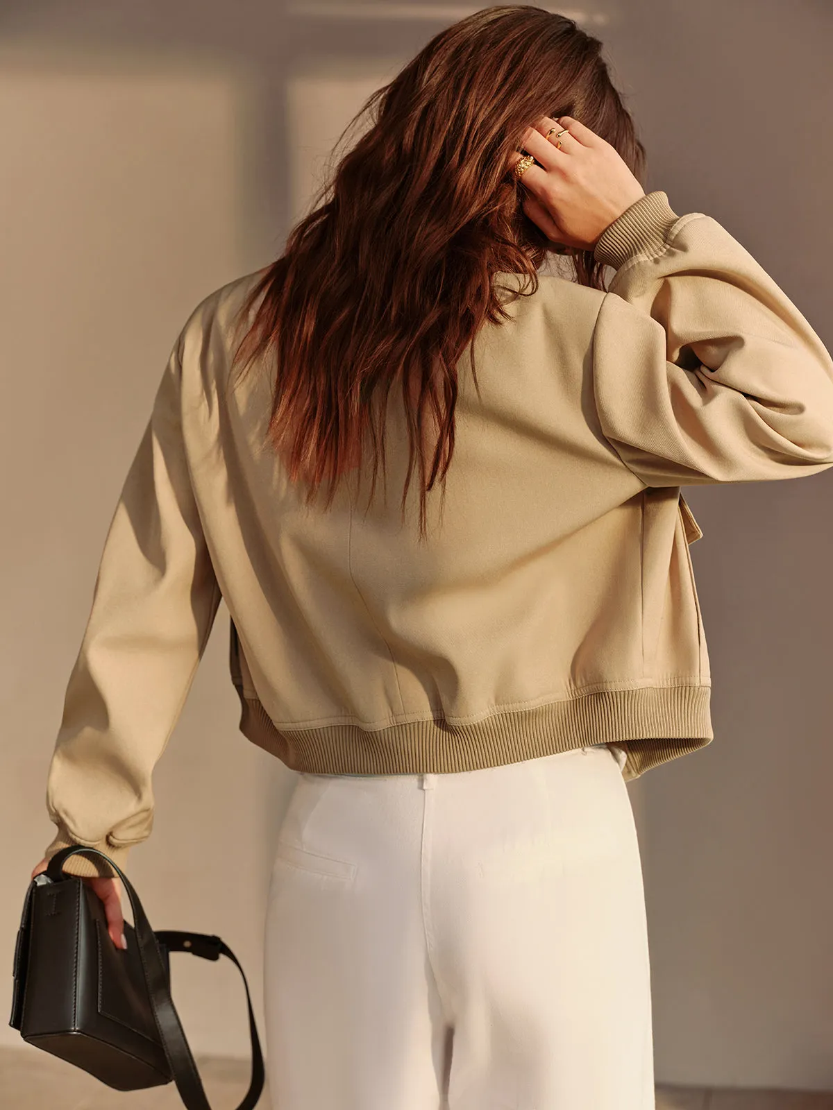 Round Neck Pockets Jacket sold by COMMENSE product image thumbnail 2