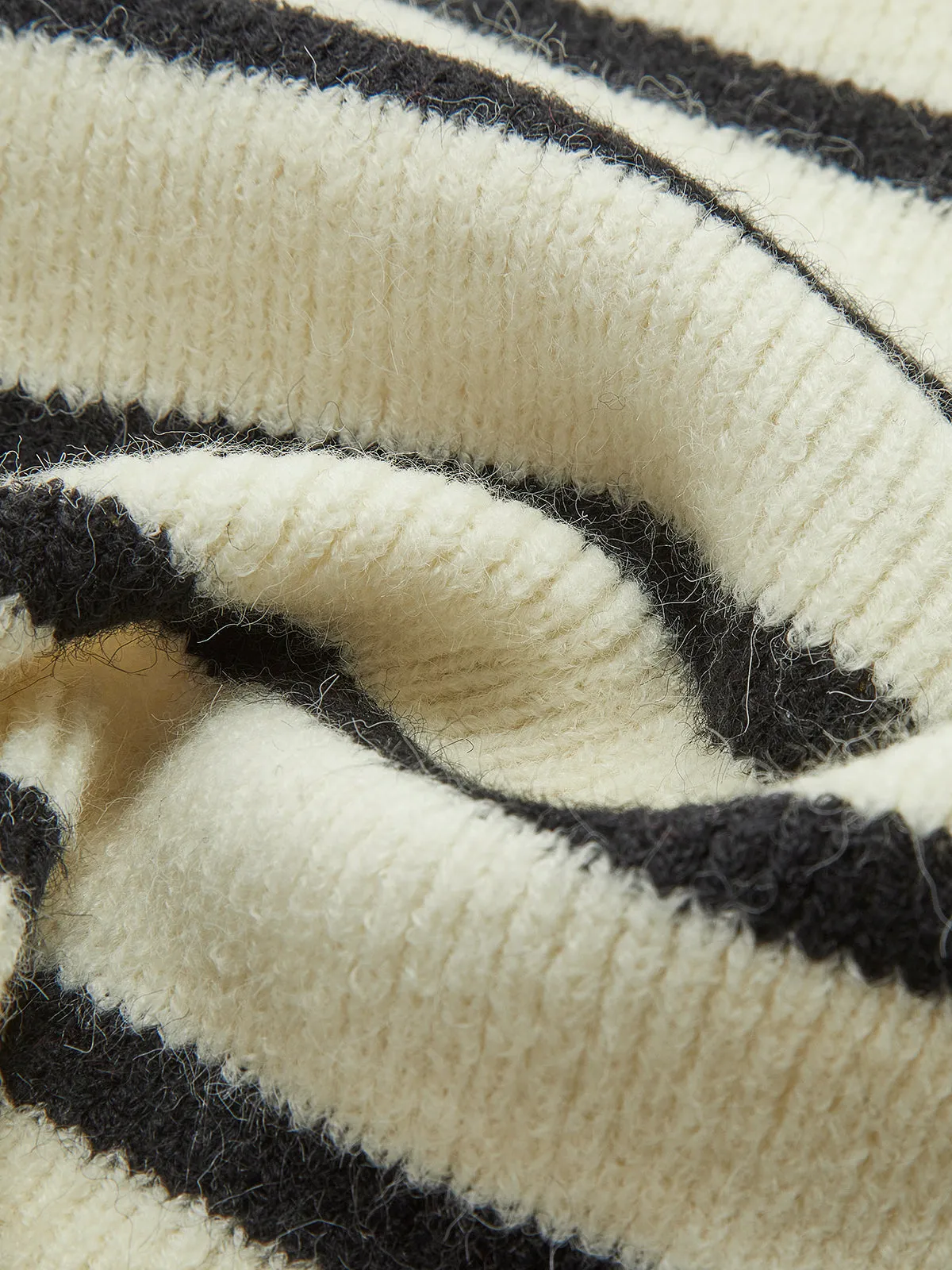 V-Neck Striped Tie Sweater Vest sold by COMMENSE product image thumbnail 3