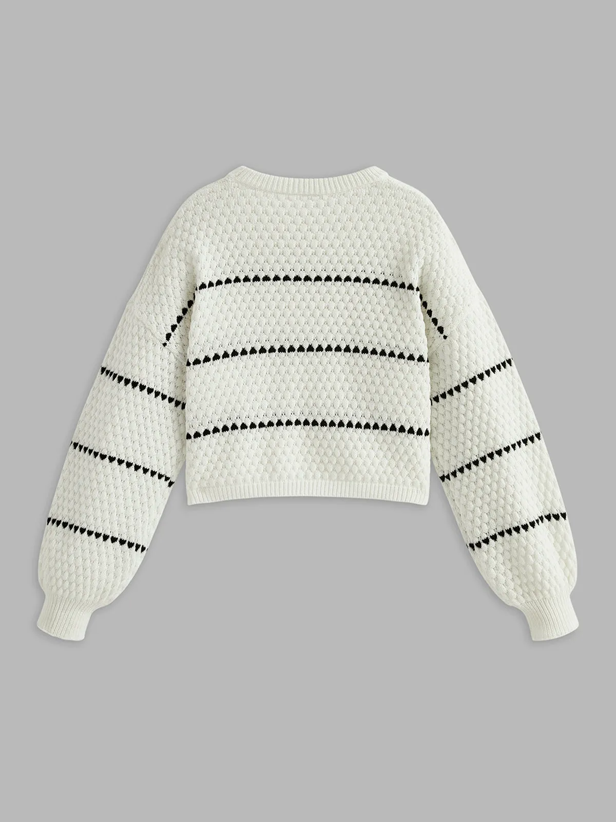 Contrast Striped Sweater sold by COMMENSE product image thumbnail 2