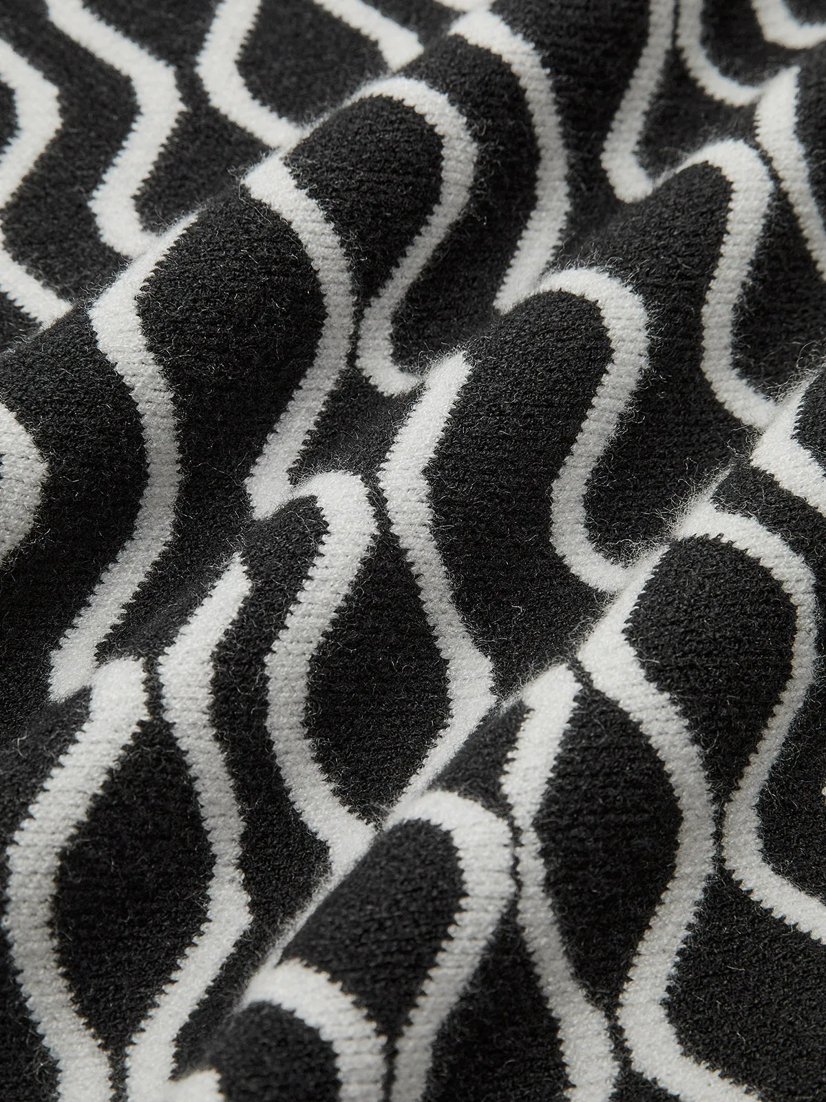 Vintage Wave Pattern Sweater Tank Dress sold by COMMENSE product image thumbnail 3