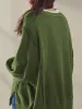 Plain Cotton Split Sweatshirt sold by COMMENSE