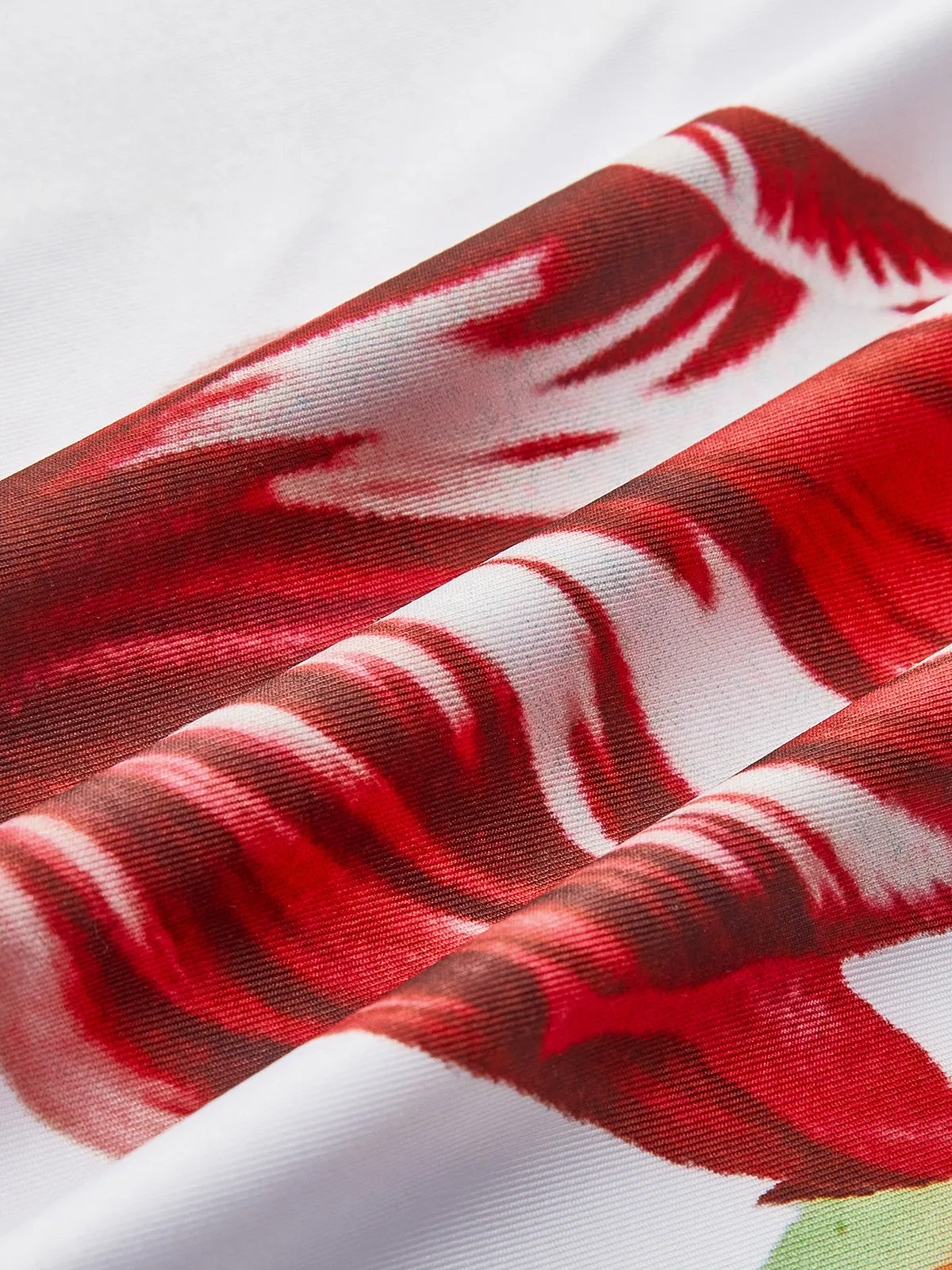 Round Neck Floral Printed Jersey Dress sold by COMMENSE product image thumbnail 4