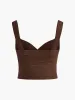 Criss Cross Sweetheart Crop Sweater Vest sold by COMMENSE