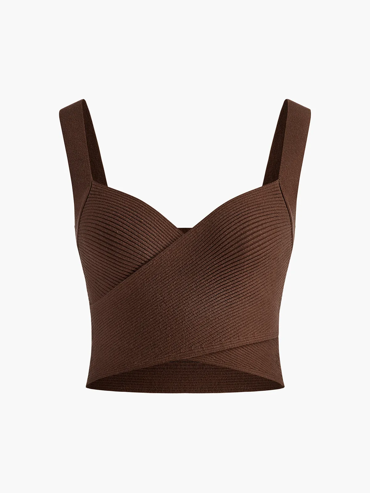 Criss Cross Sweetheart Crop Sweater Vest sold by COMMENSE