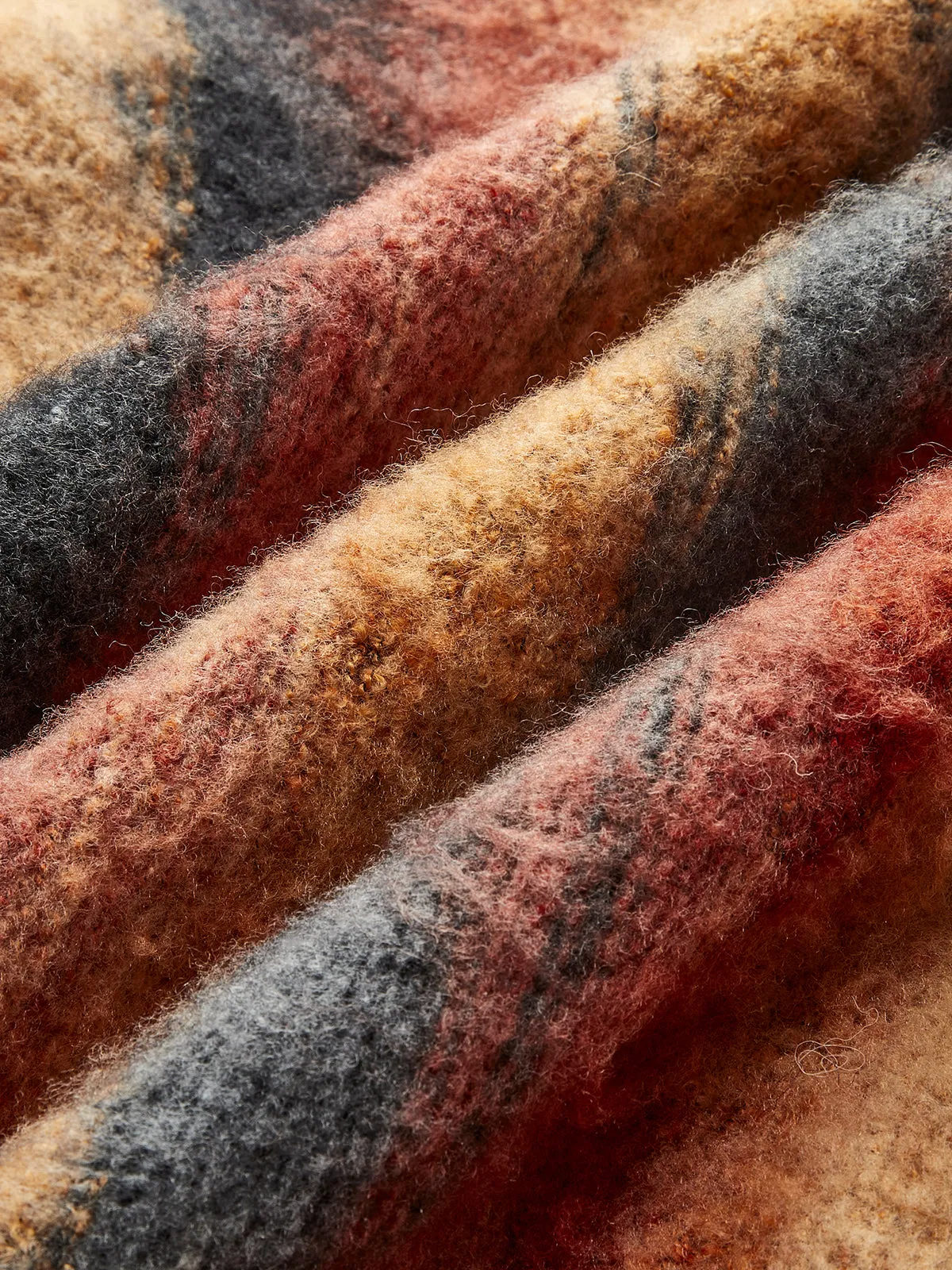 V-Neck Ombre Oversized Cardigan sold by COMMENSE product image thumbnail 4