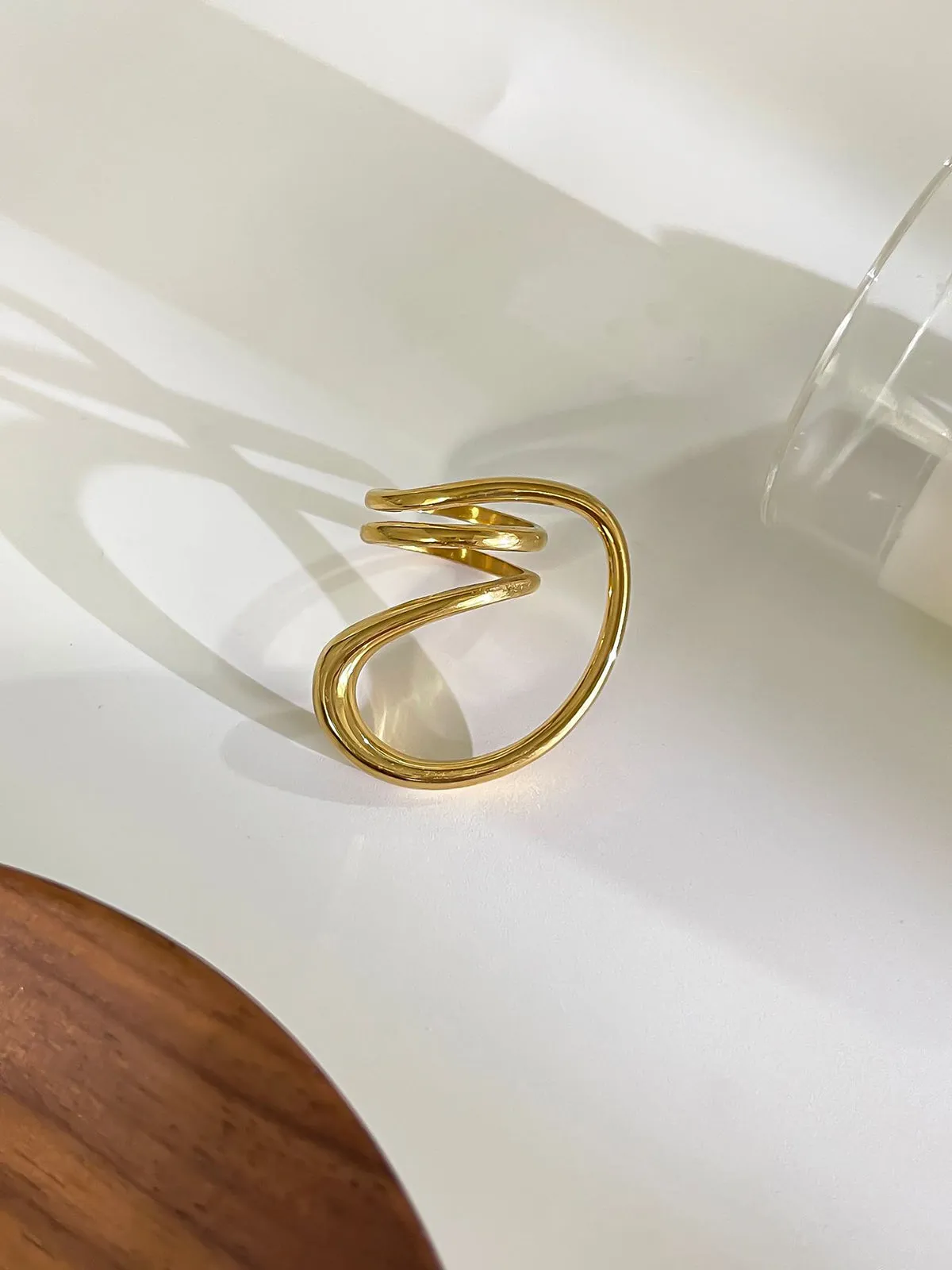 1pc Irregular Spring Twist Ring sold by COMMENSE product image thumbnail 2