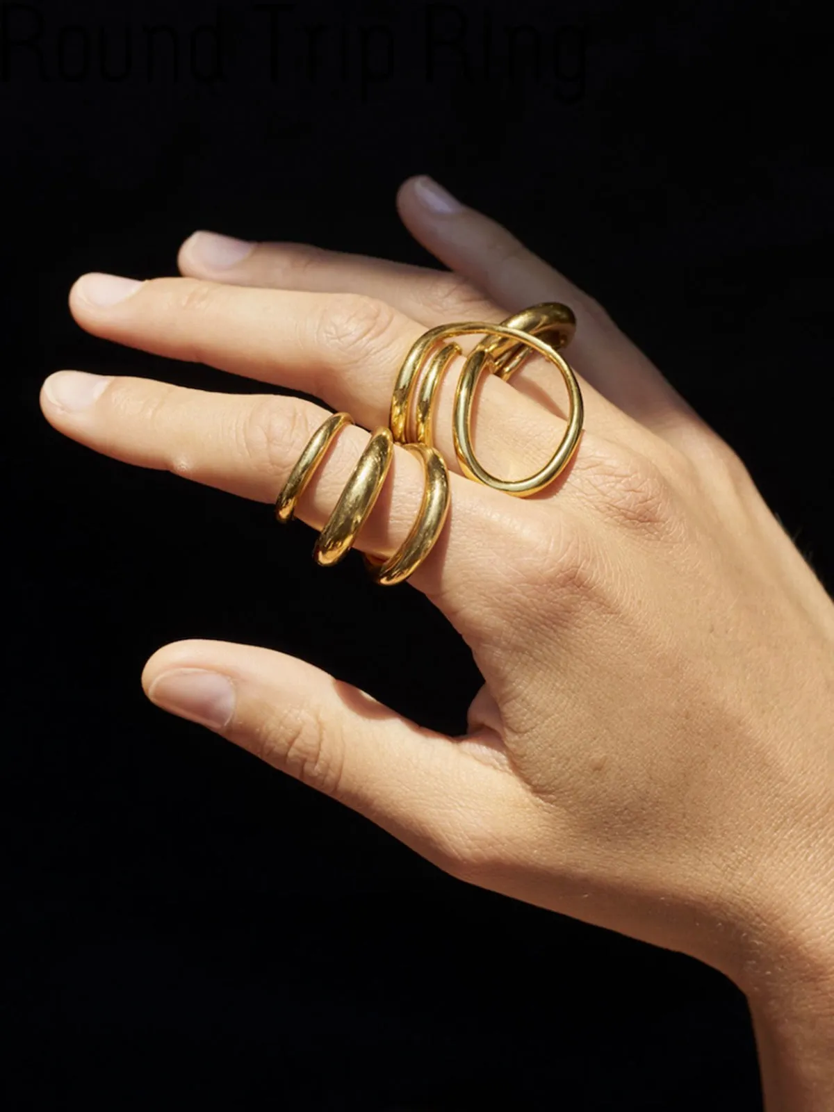 1pc Irregular Spring Twist Ring sold by COMMENSE