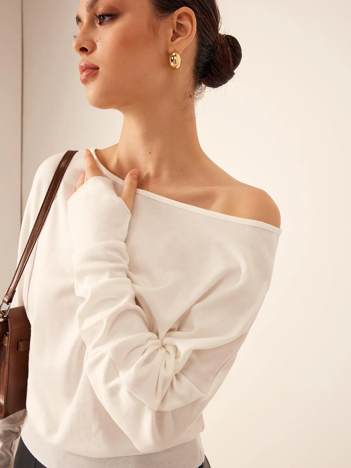 Minimalist Jersey Blouse sold by COMMENSE