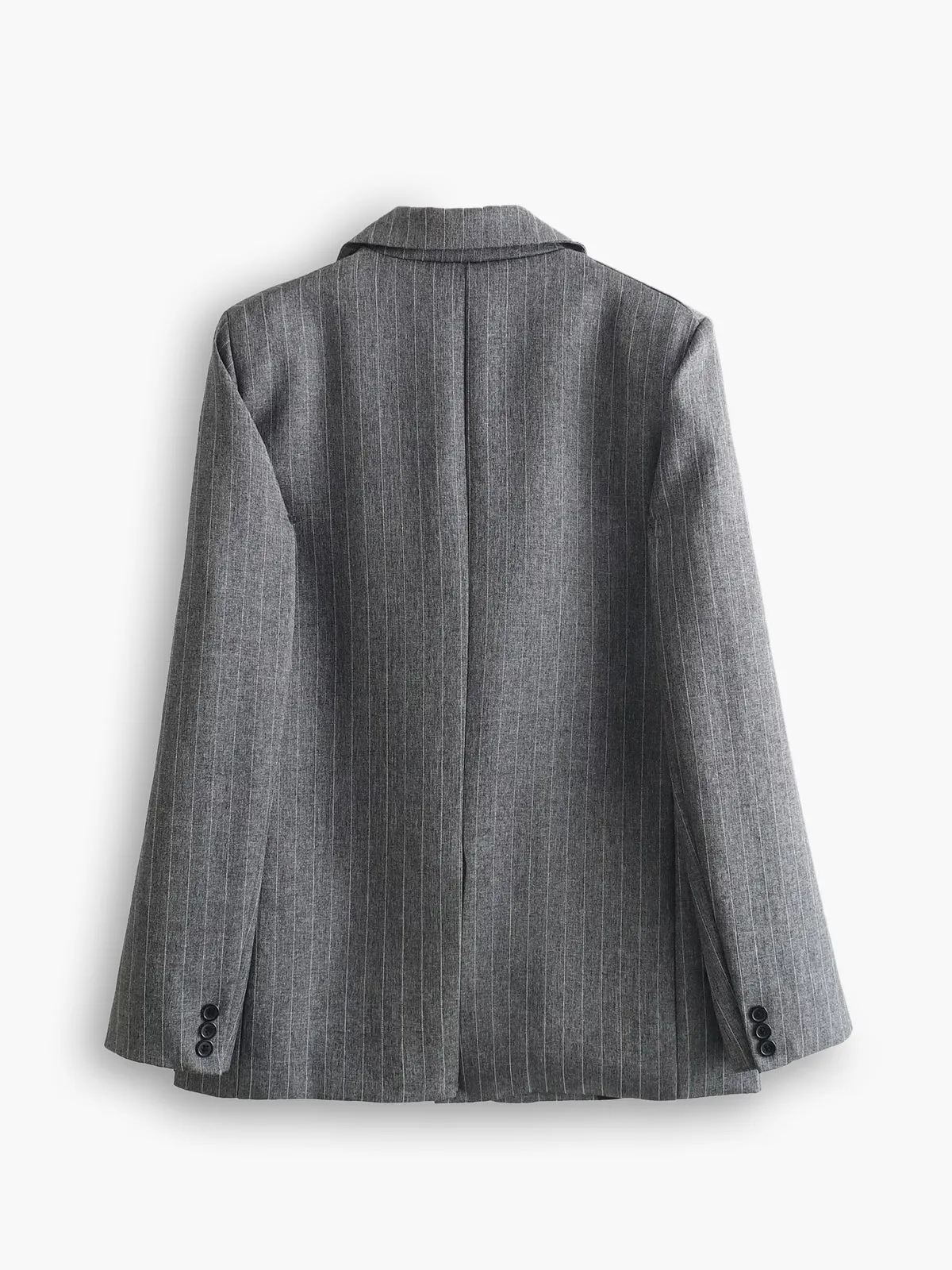 Pinstripe Lapel Blazer sold by COMMENSE product image thumbnail 2