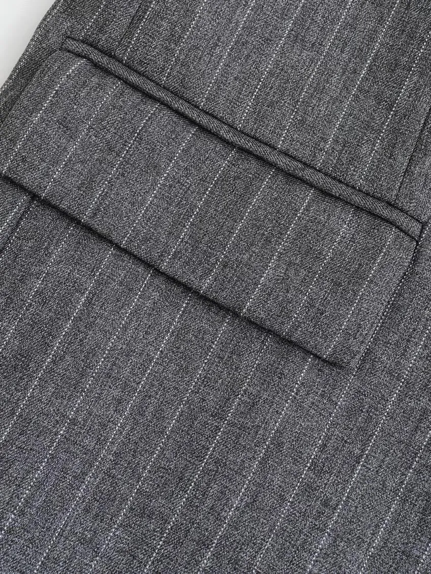Pinstripe Lapel Blazer sold by COMMENSE product image thumbnail 3