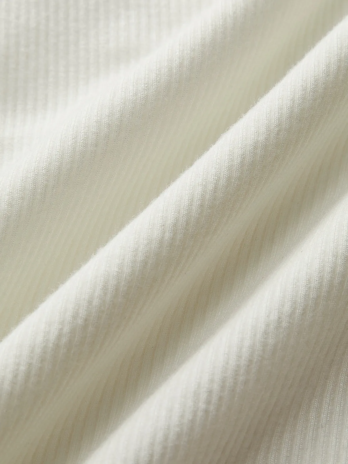 Sweetheart Ribbed Long Sleeve T-Shirt sold by COMMENSE product image thumbnail 4