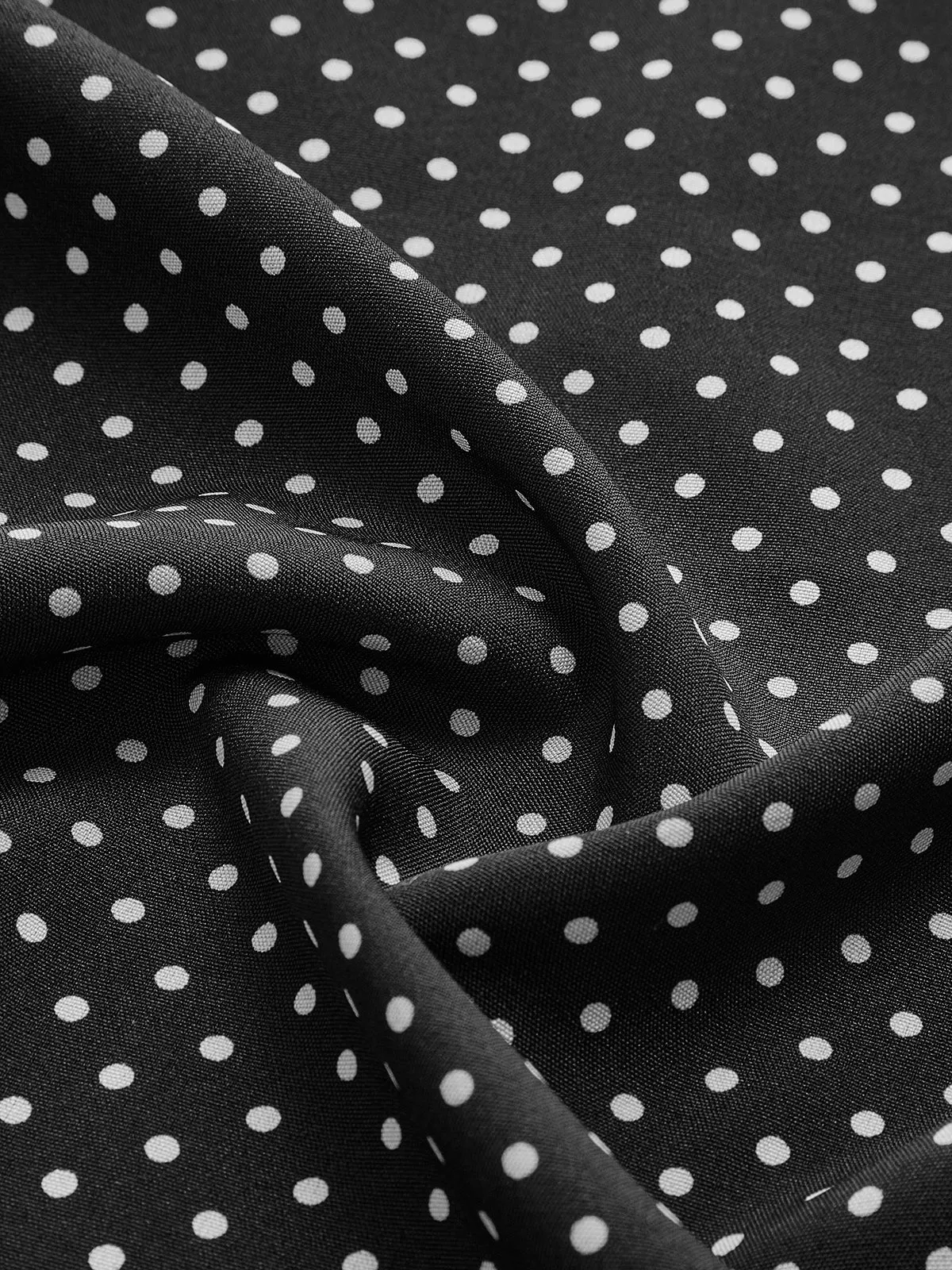 Polka Dot Drawstring Sleeveless Dress sold by COMMENSE product image thumbnail 3