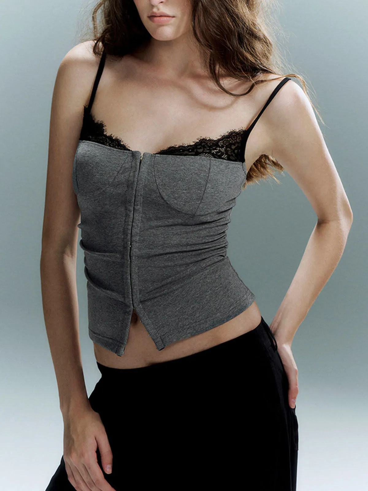 Lace Trim Petite Corset sold by COMMENSE