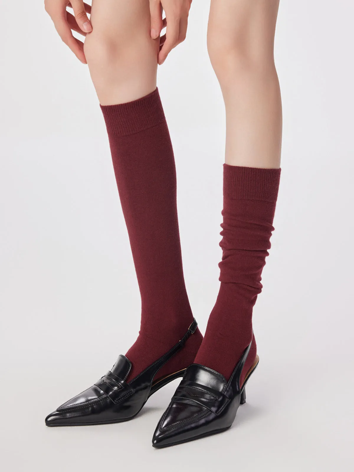 Ribbed Soft-Touch Calf Socks sold by COMMENSE product image thumbnail 2