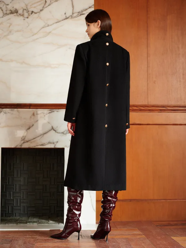 Elegant Lapel Belted Wool Coat sold by COMMENSE
