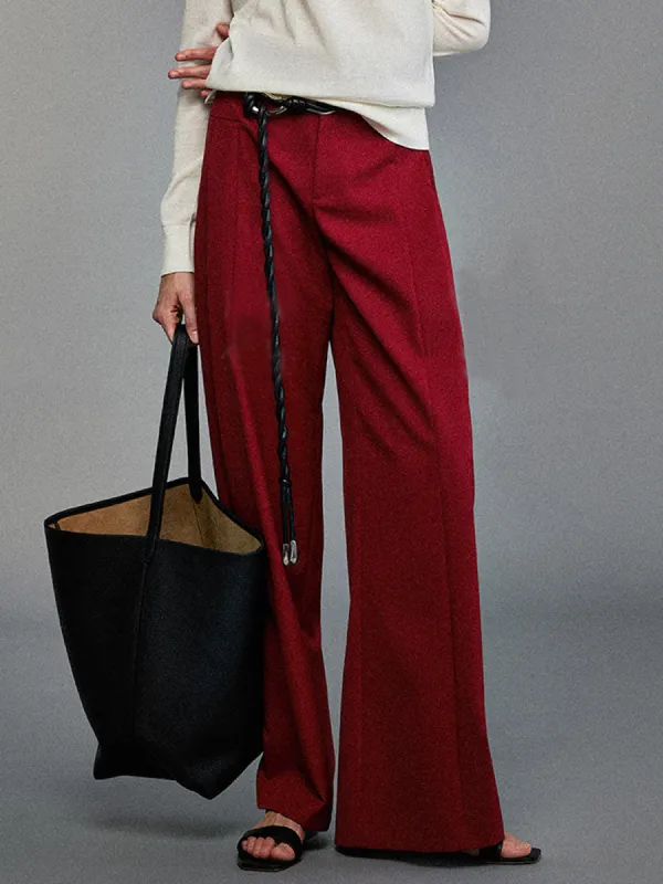 Pleated Wide-Leg Pants sold by COMMENSE