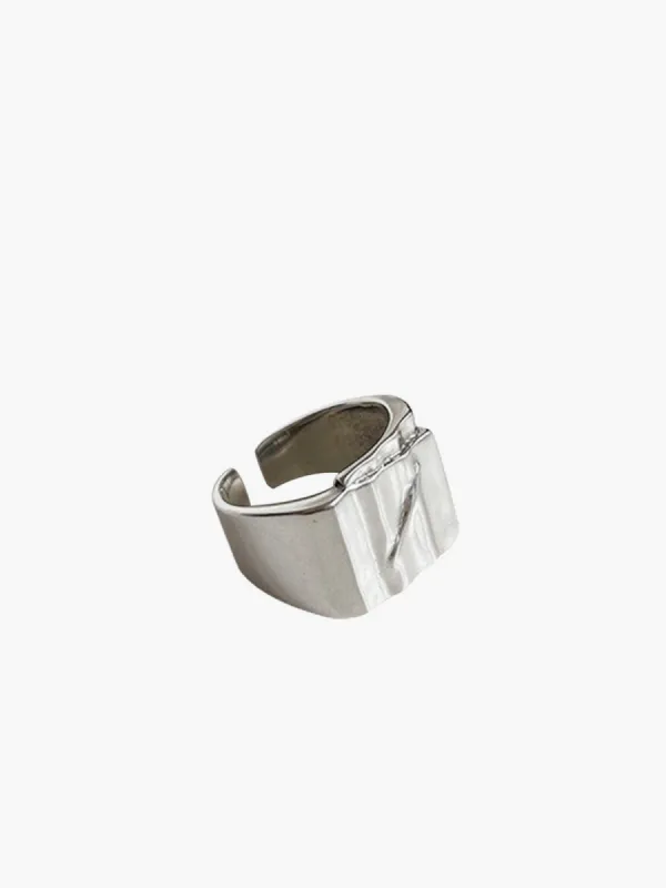Minimalist Tunnel Open Ring sold by COMMENSE
