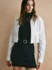 Plain Crop Lapel Jacket sold by COMMENSE