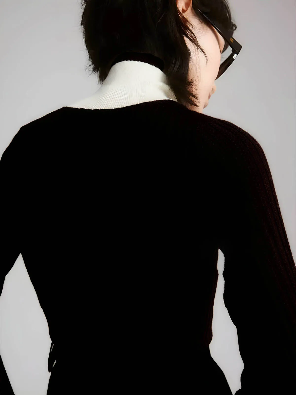 Color Block Slim Cozy Sweater sold by COMMENSE product image thumbnail 5