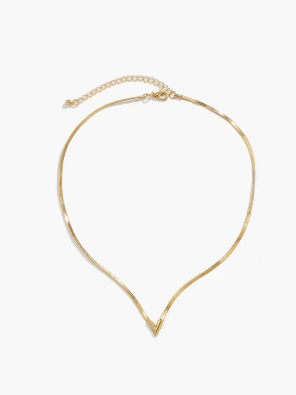 Minimalist Snake Chain Necklace sold by COMMENSE