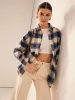 Vintage Cotton Plaid Polo Shirt sold by COMMENSE