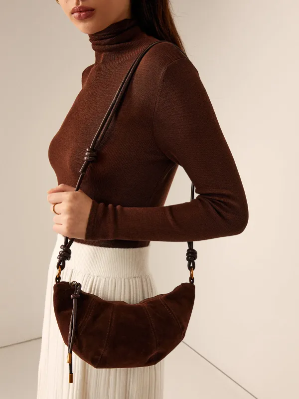 Minimalist Croissant Crossbody Bag sold by COMMENSE