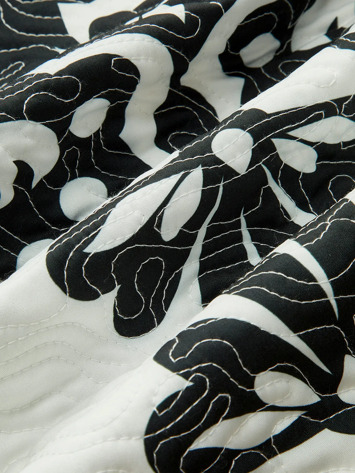 Retro Zipper Quilted Winter Coat sold by COMMENSE product image thumbnail 2