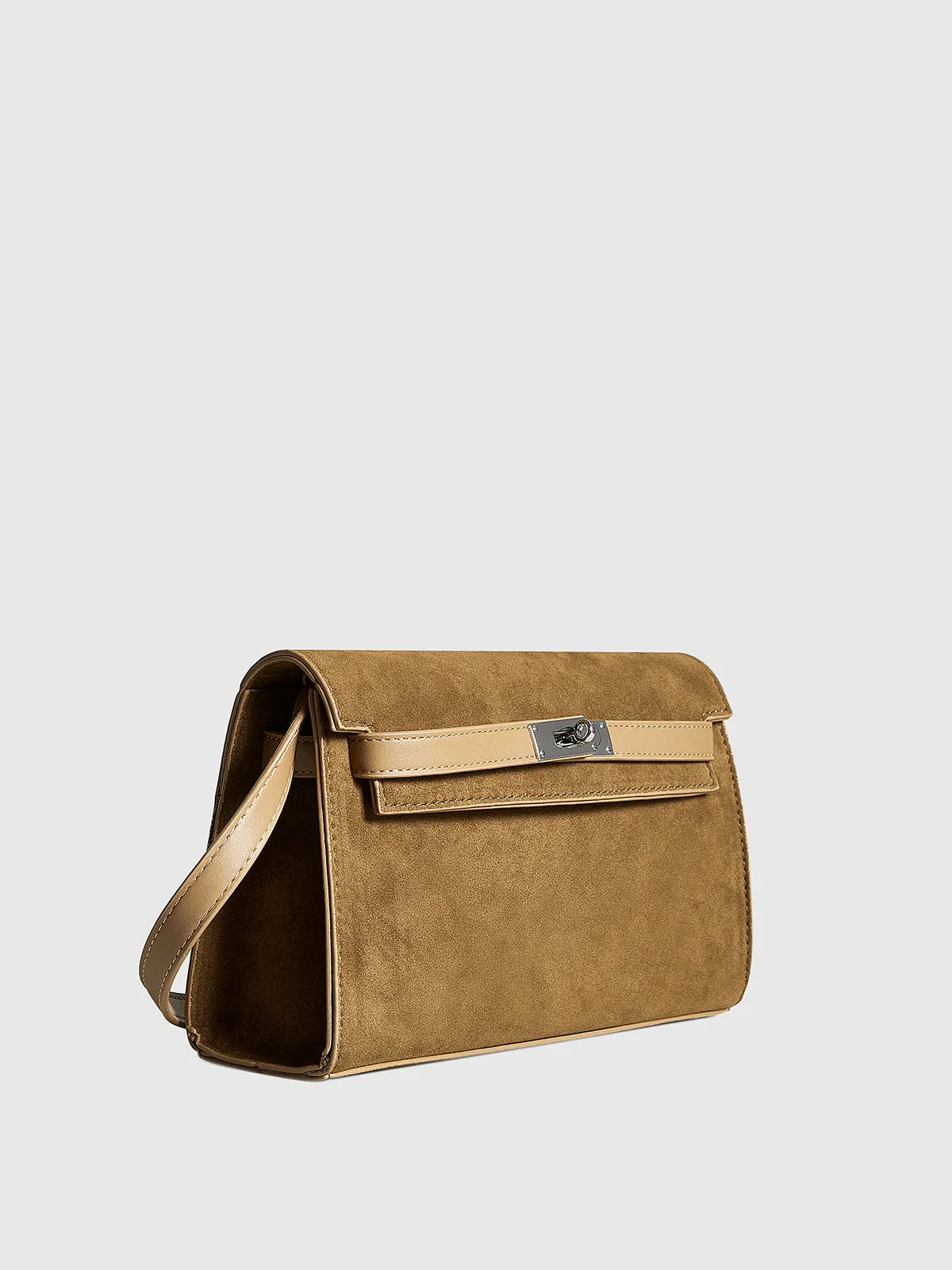 Belted-Decor Flap Shoulder Bag sold by COMMENSE product image thumbnail 3