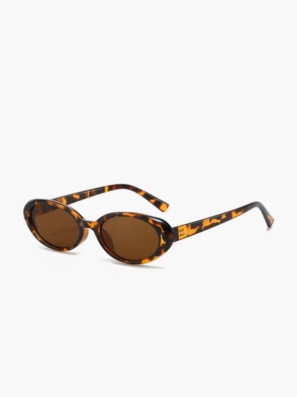 Small Oval Leopard Frame Sunglasses sold by COMMENSE