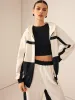 Color Block Zip Hooded Jacket sold by COMMENSE