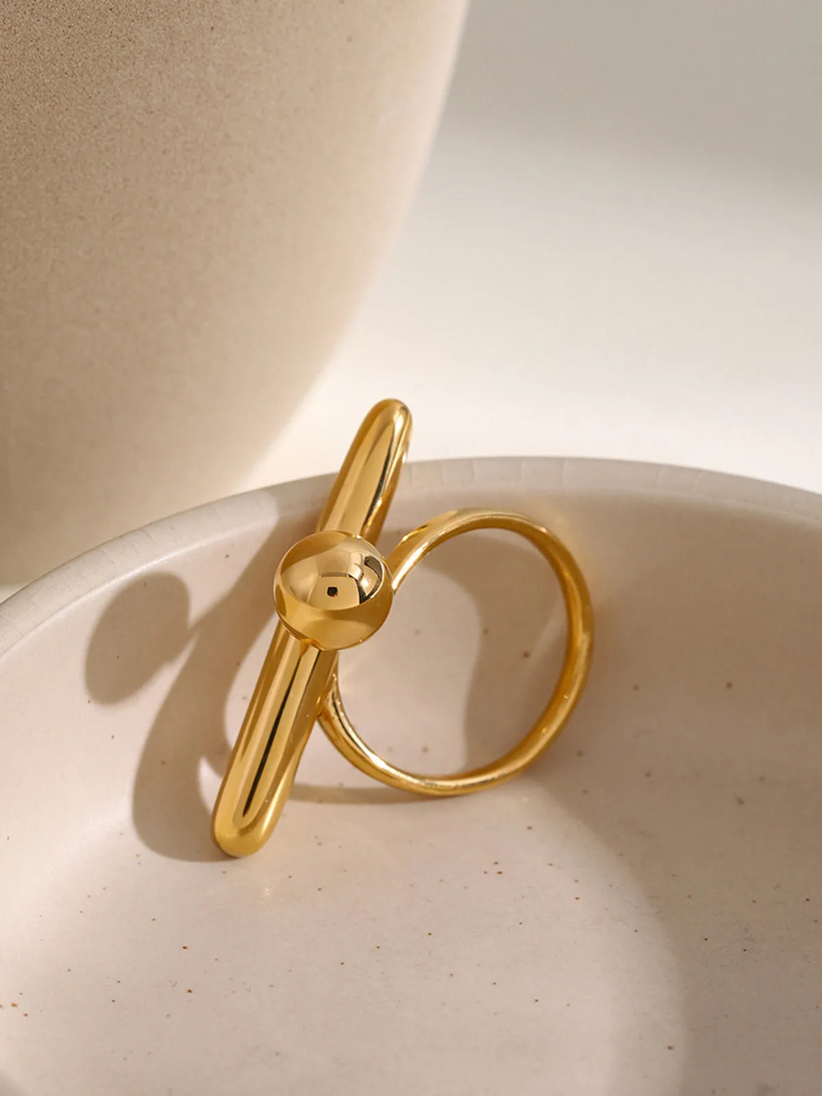 Irregular Minimalist Open Ring sold by COMMENSE product image thumbnail 2