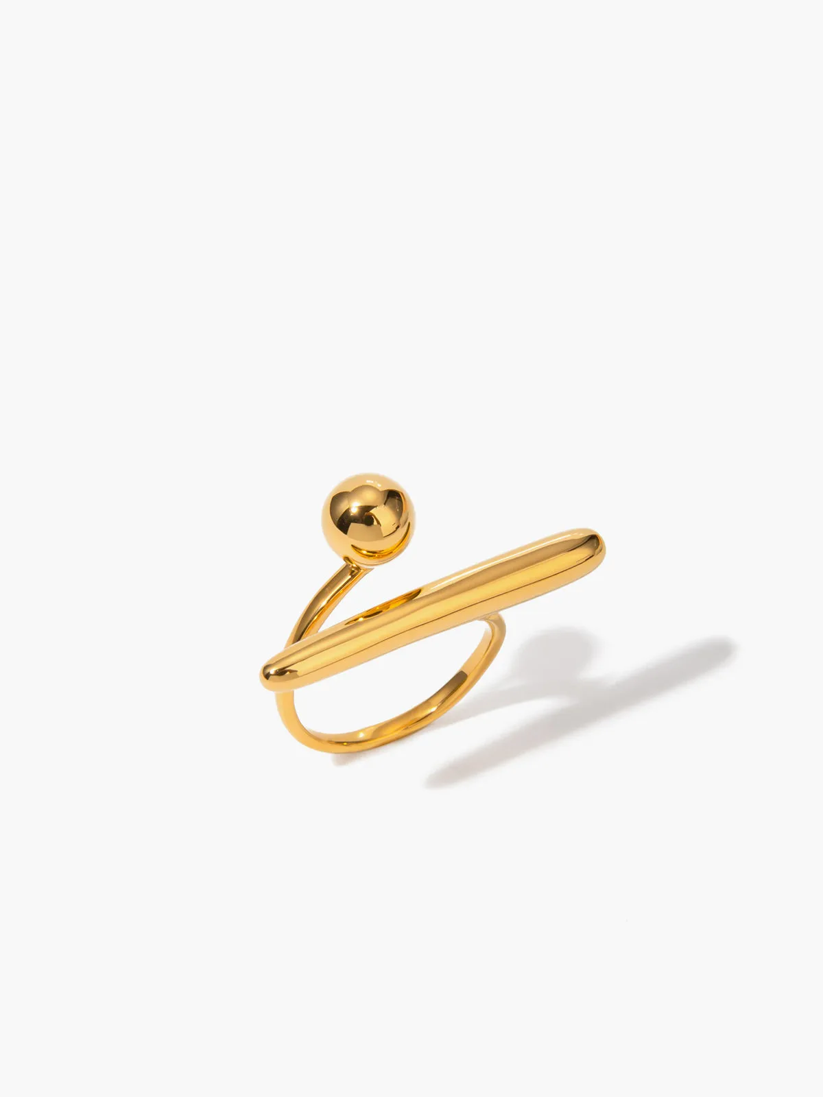 Irregular Minimalist Open Ring sold by COMMENSE