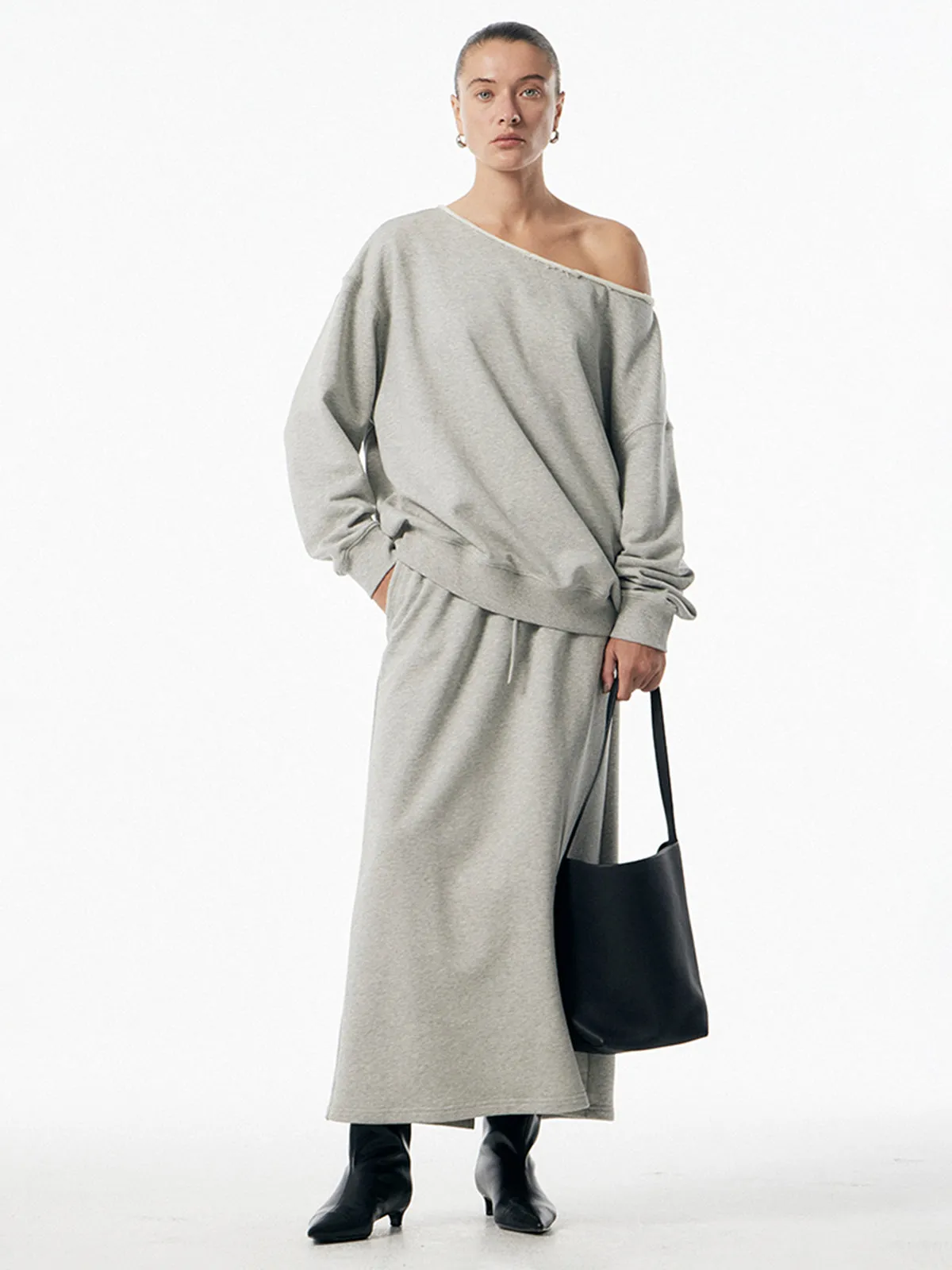 Asymmetrical Drawstring Pockets Skirt Set sold by COMMENSE product image thumbnail 2