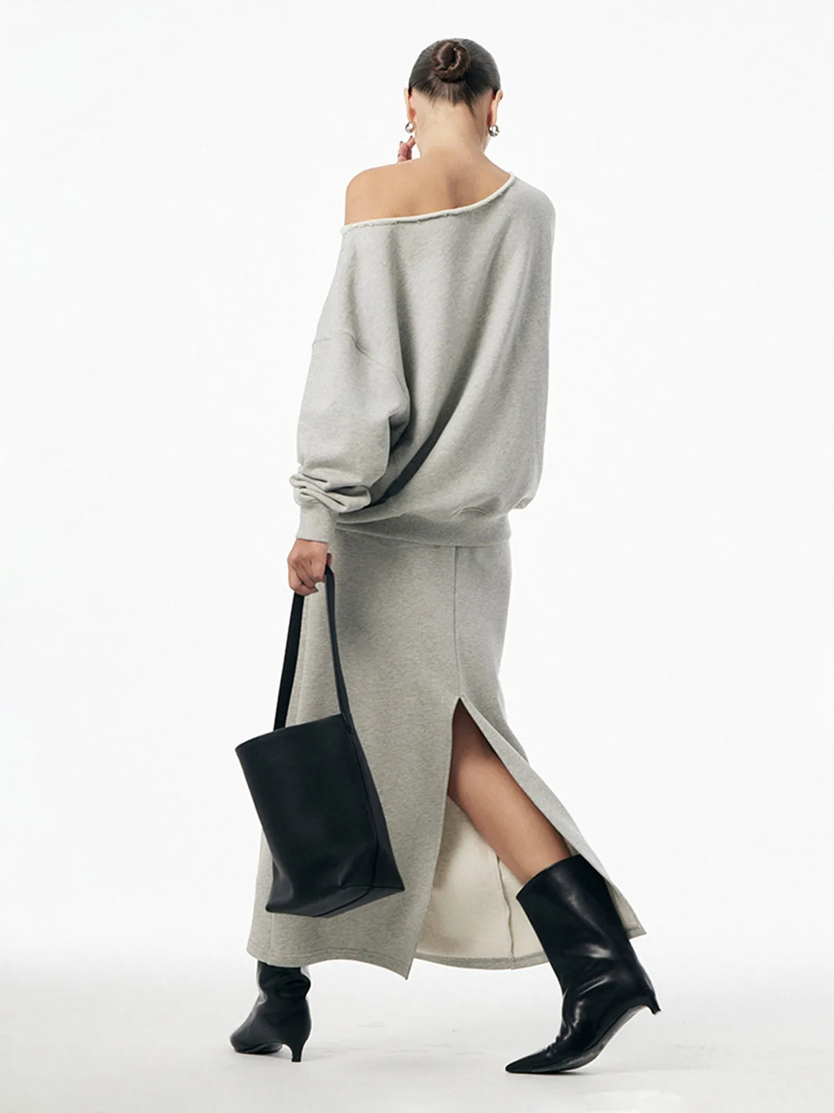 Asymmetrical Drawstring Pockets Skirt Set sold by COMMENSE product image thumbnail 3